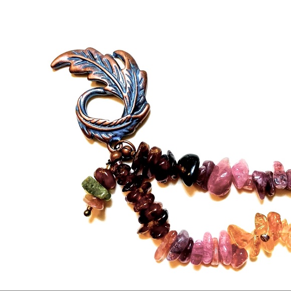 Rainbow Tourmaline Double Strand Bracelet - Picture 2 of 8